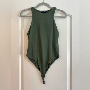 Zara Olive Green High Neck - Size Small